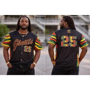 San Francisco Giants Jersey Black Heritage #25 Barry Bonds Size XL MLB